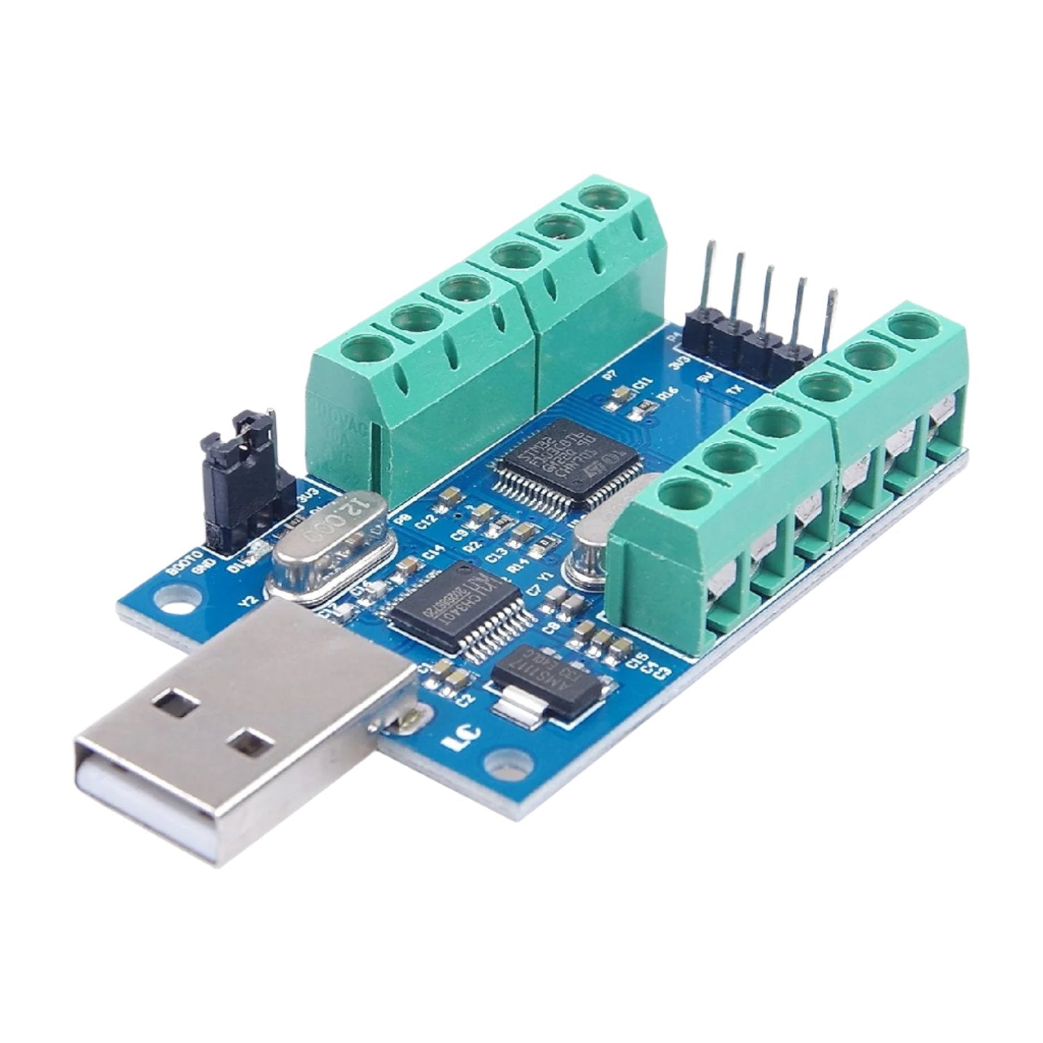 USB 10-Channel 12-Bit ADC Data Acquisition Module – REES52
