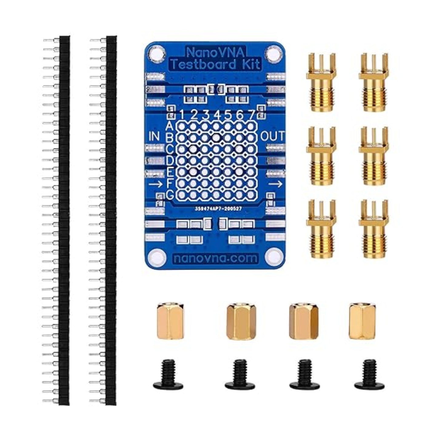 Nanovna Testboard Kit Vector Network Analyzer Testboard Demo Board For RF Measurement Impedance Matching and Antenna Analysis - RS5156