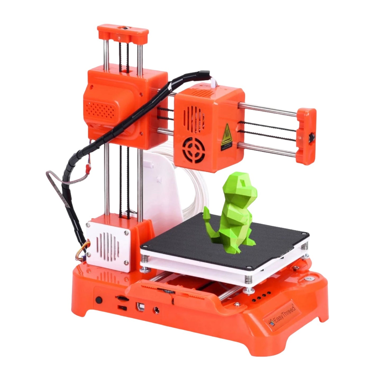 Easythreed K7 Mini 3D Printer Easy To Use Entry Level Toy Gift 3D Printer FDM, TPU, PLA Filament 1.75mm Mini 3D Printer - Orange - RS5433