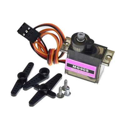 MG90S Servo Motor Terminated 180° Rotation Servo With 3 Pin 2.54mm Pitch Female RMC Connector And Wire Length 1m - Half Metal Half Plastic - RS5573