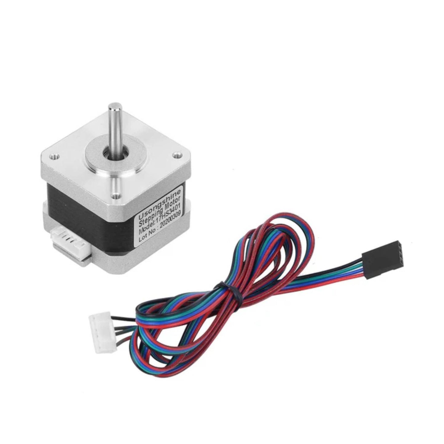 17HS3401 NEMA Stepper Motor NEMA 17 Stepper Motor NEMA 17 Stepper Motor With 4-Pin Cable Quiet And Smooth Stepper Motor For 3D Printing And CNC Machining - RS6097