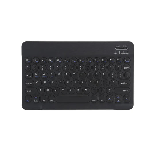 Bluetooth Wireless Keyboard Round Cap Quiet Keys Ultra-Thin Wireless Keyboard With No Backlight For Travel and Business Trips Ultra-Thin Keyboard For Tablets Smartphones and Desktop Computers - Black - No Backlight - RS6222