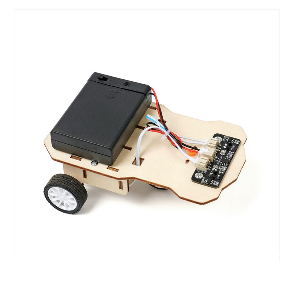 DIY Line Tracking Car Kit Wooden Line-Following Racer Car – REES52