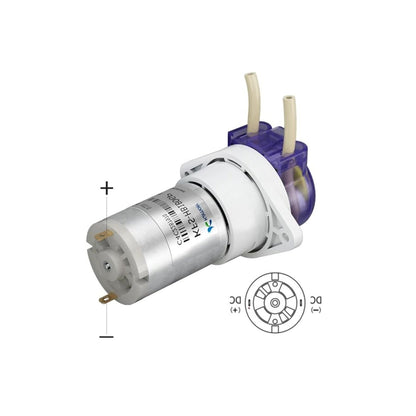 Kamoer 12V 0.4A HBS06 Peristaltic Pump KFS Oneslowdown Gear Pump Peristaltic Pump High-Performance 12V 0.4A Peristaltic Pump HBS06 Peristaltic Pump With Low Flow Tubing Based Pump For Accurate and Gentle Fluid Handling - RS6533