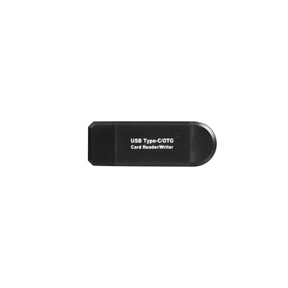 3-in-1 USB Type-C Card Reader Portable Type-C OTG Card Reader Micro SD Card Reader With SD and Micro SD Easily Connect to Your Smartphone and Tablet - RS6556