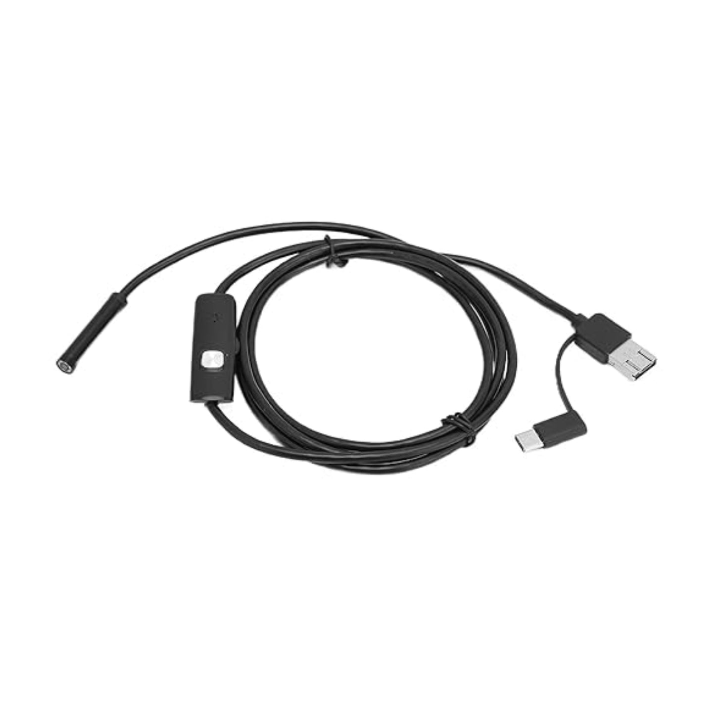 3 in 1 Android 7mm Endoscope Camera USB Inspection Camera 1M Length Endoscope 6 LED Endoscope IP67 Waterproof USB Inspection Camera For Android Mobile Phone Endoscope - RS6912