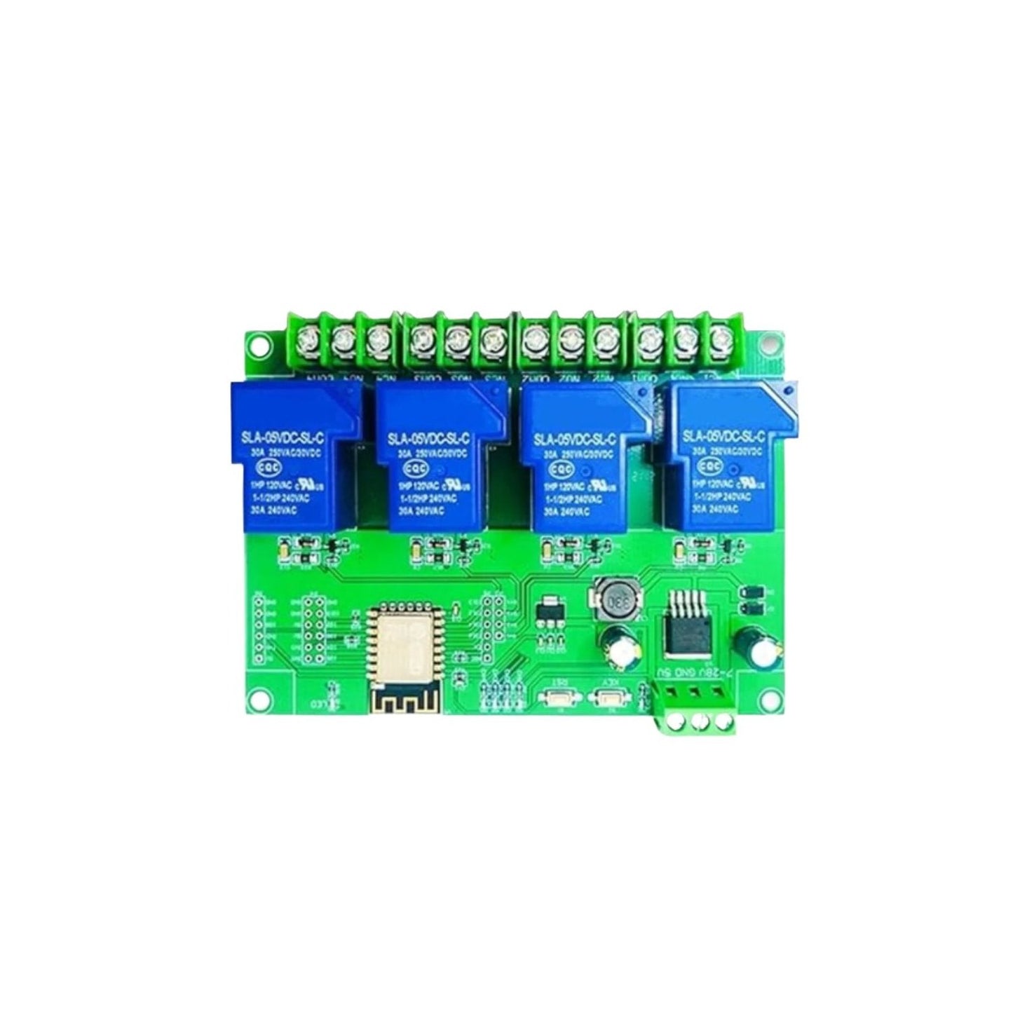 ESP8266 DC7-28/5V 30A WiFi Relay Module Wireless Remote Control 4-Channel Relay Module ESP-12F Development Board With High-Power WiFi Relay Module For Industrial Applications - RS6916