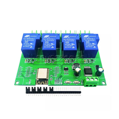 ESP8266 DC7-28/5V 30A WiFi Relay Module Wireless Remote Control 4-Channel Relay Module ESP-12F Development Board With High-Power WiFi Relay Module For Industrial Applications - RS6916