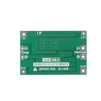 3S 60A Li-ion BMS Board 18650 Battery Charger Protection Circuit 3S 60A BMS For Li-ion Batteries Three-Cell Li-ion Battery Protection Module - Standard Version - RS7005