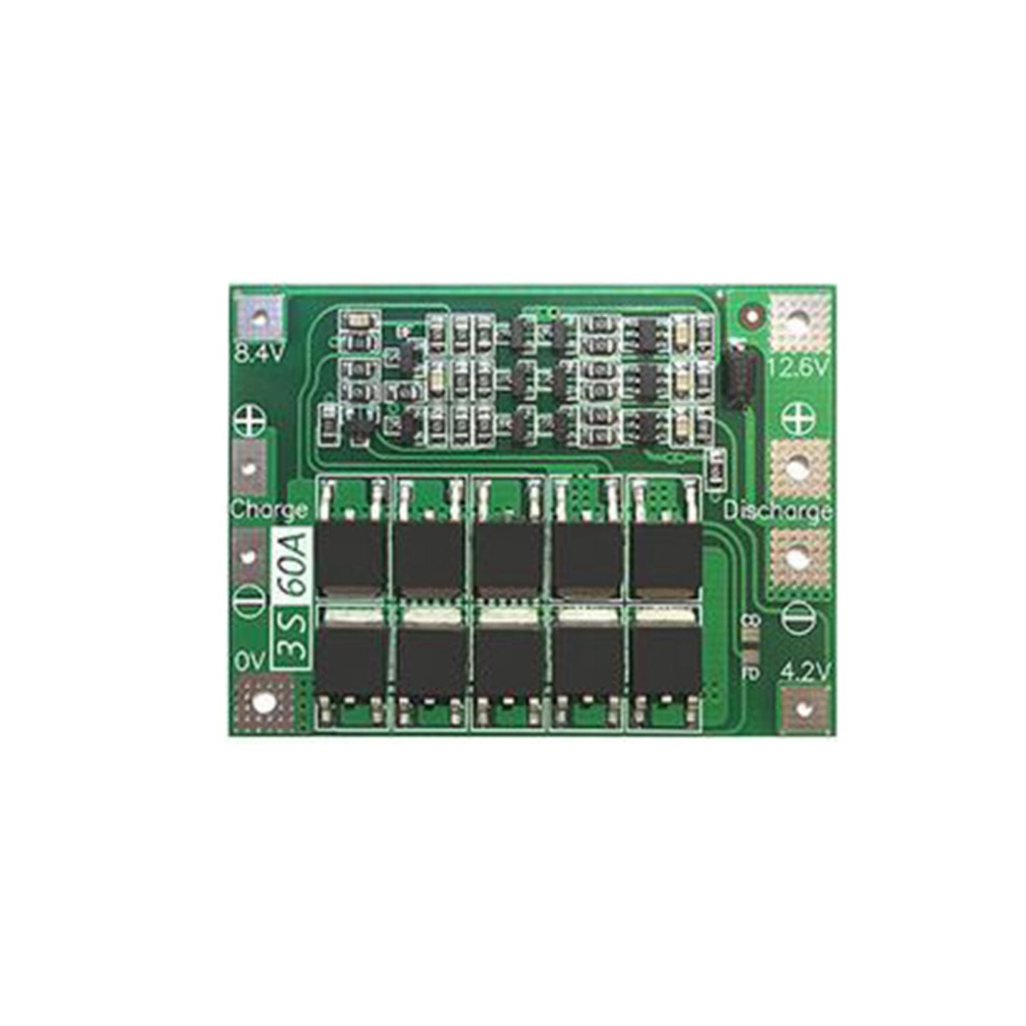 3S 60A Li-ion BMS Board 18650 Battery Charger Protection Circuit 3S 60A BMS For Li-ion Batteries Three-Cell Li-ion Battery Protection Module - Balanced Version - RS7006