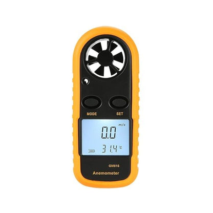 GM816 Portable Anemometer Thermometer 30m Measurement Range Anemometer Portable Wind Speed and Temperature Gauge For Accurate Readings- RS7018