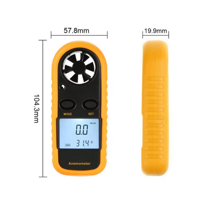 GM816 Portable Anemometer Thermometer 30m Measurement Range Anemometer Portable Wind Speed and Temperature Gauge For Accurate Readings- RS7018