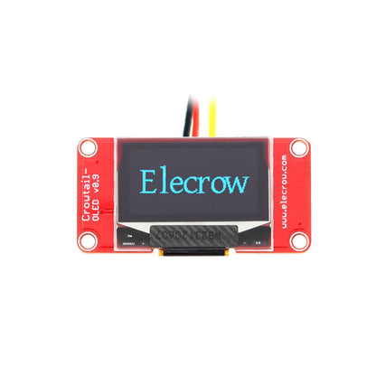 ELECROW Crowtail - OLED Display Module Crowtail OLED Module For Raspberry Pi Color OLED Display For Electronics 0.96 Inch I2C OLED Screen - RS7045