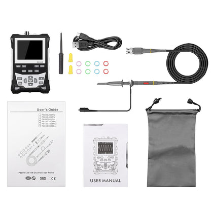 Handheld Oscilloscope Digital Oscilloscope 500MS/s Sampling Rate Portable  Storage Oscilloscope 120MHz  Waveform Bandwidth Oscilloscope 2.4" LCD Display Oscilloscope 2500 Waveform Storage Oscilloscope - RS7086