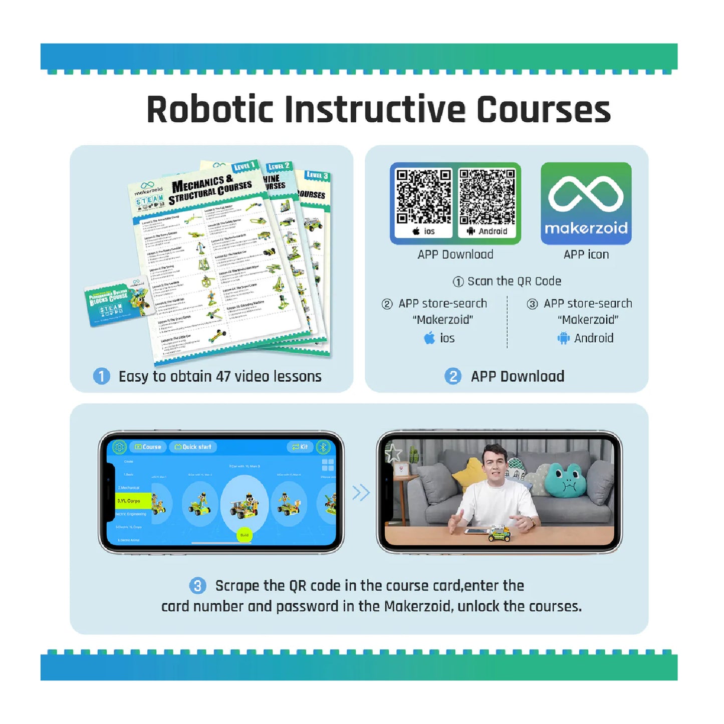 makerzoid 200-in-1 Programmable Robotics Kit DIY Robotics Kit With 200+ Projects  STEM Learning Robot Kit For Kids Programmable Robot Kit Build the Future, One Robot at a Time - RS7135