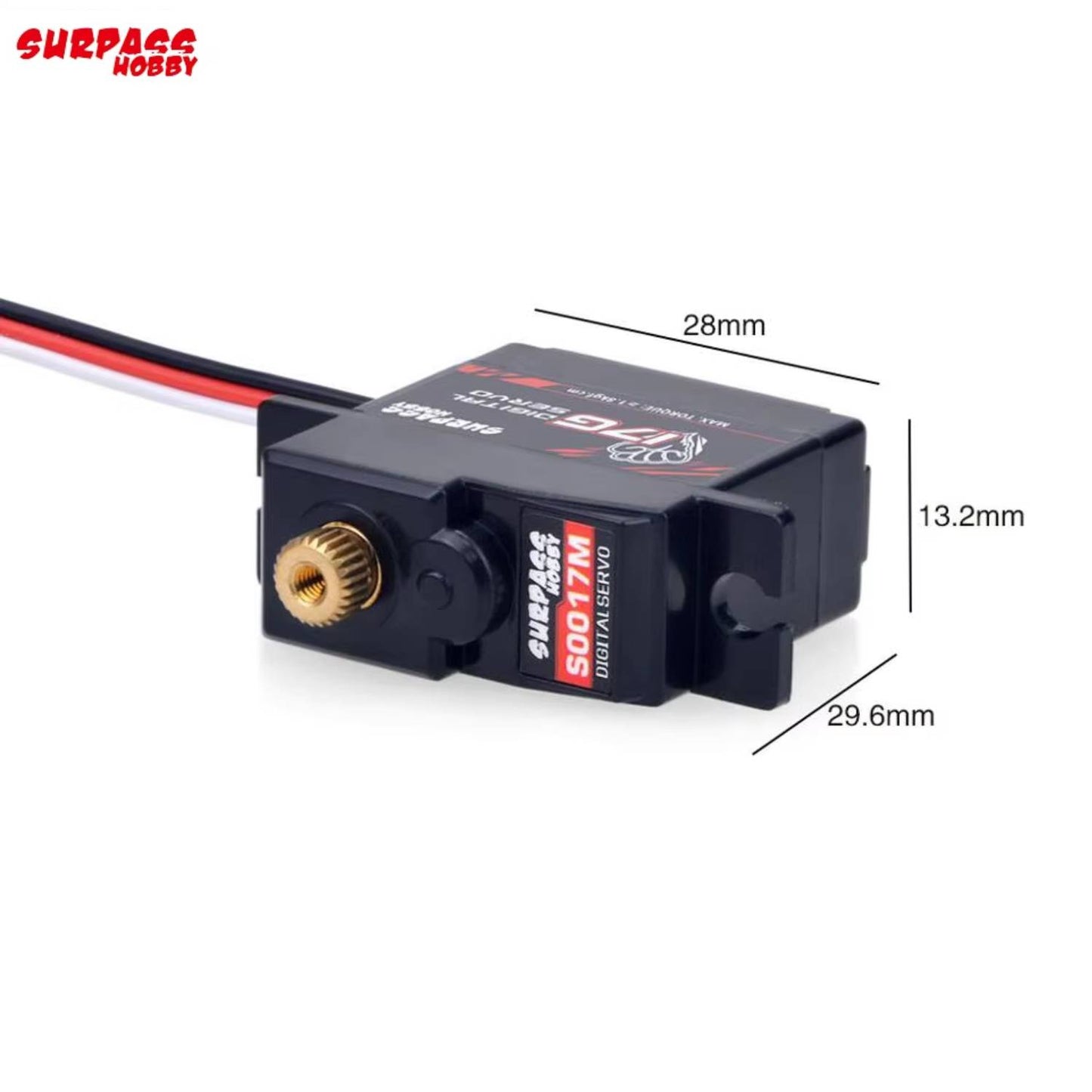 SURPASSHOBBY Waterproof Combo 2435 3300KV Motor, 25A ESC, 17G Servo For 1:16-18 RC Cars High-Performance RC Car Combo