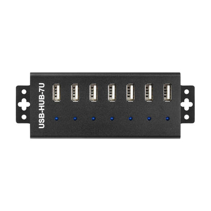 Waveshare 7-Port USB 2.0 Industrial Hub EU 7 x USB High-Speed Data Extension Hub For Industrial & Embedded Applications