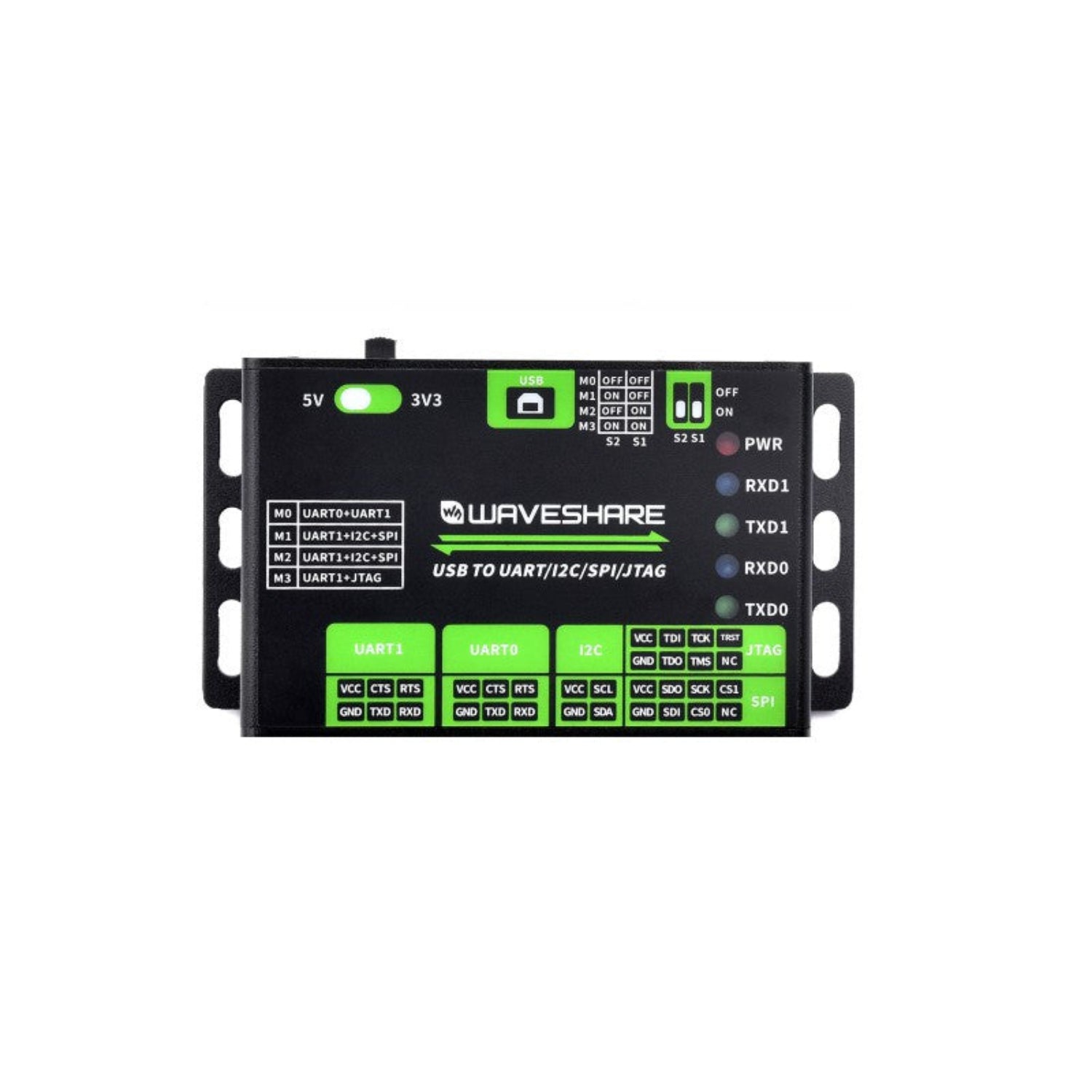 Waveshare Professional USB Communication & Debugging Tool 
