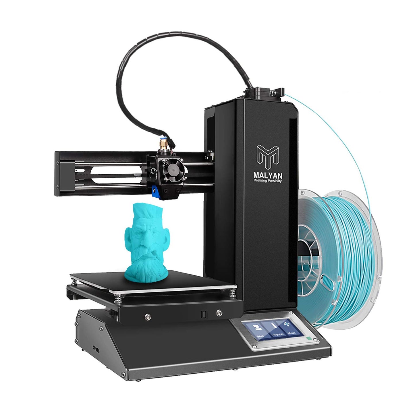 M320 FDM 3D Printer Mini 3D Printer, Fully Assembled 3D Printers Easy For Beginners and Kids, High Printing Accuracy, 3D Printer Printing With Size 150x150x150mm - RS7096