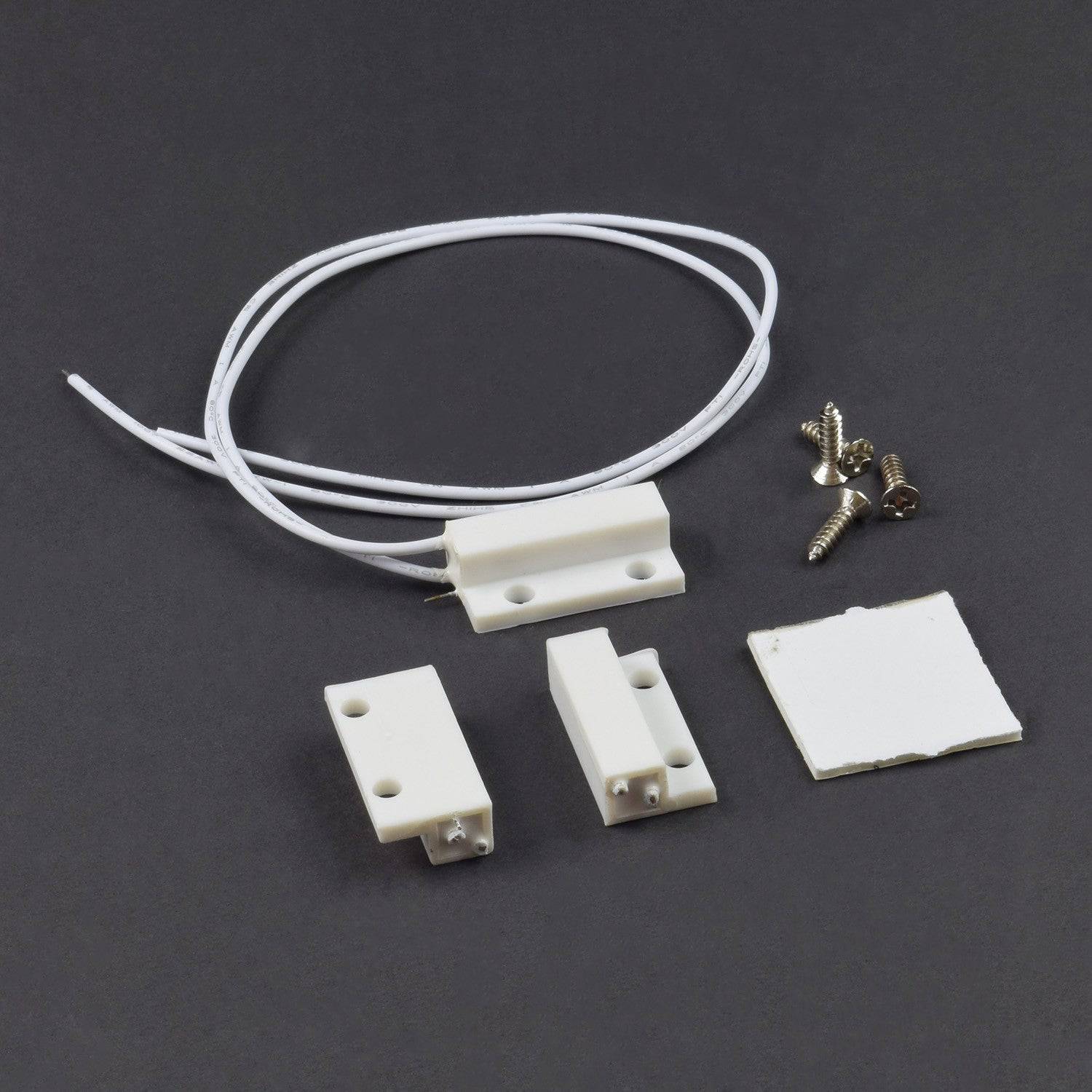 1 Pair MC-38 Wired Magnetic Alarm System Door Window Sensor Switch With Screw - NB033 - REES52