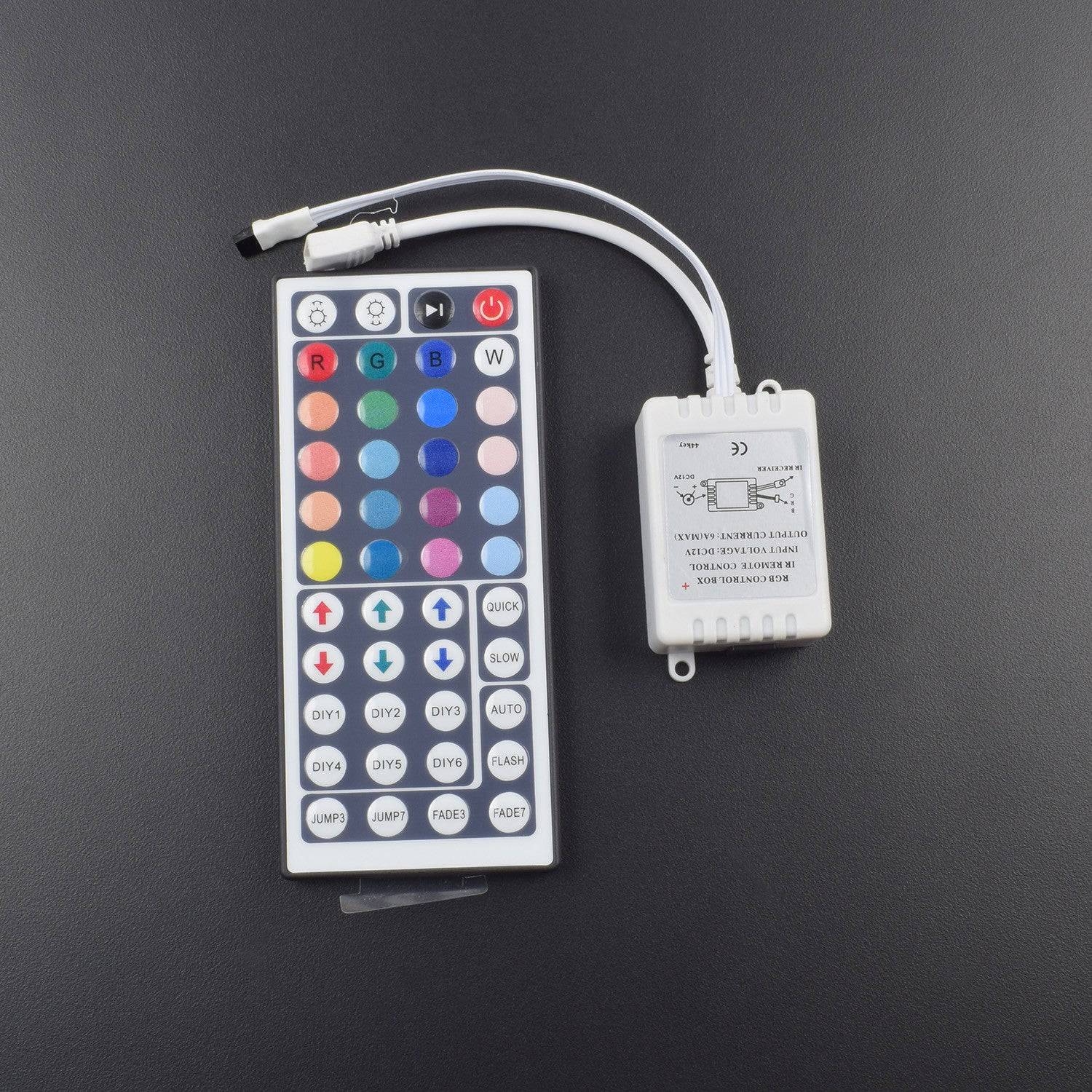 44 Key IR Remote Controller Dimmer 12V for 5050 3528 SMD RGB LED Strip Light -SR047 - REES52