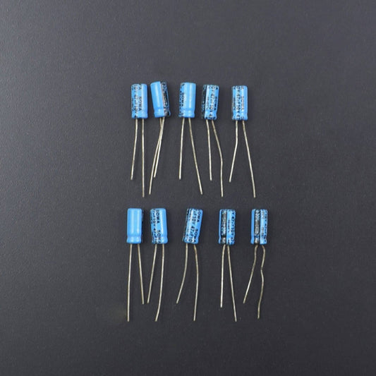 47uF/10V Electrolytic Capacitors - Pack of 5 - RS2015 - REES52