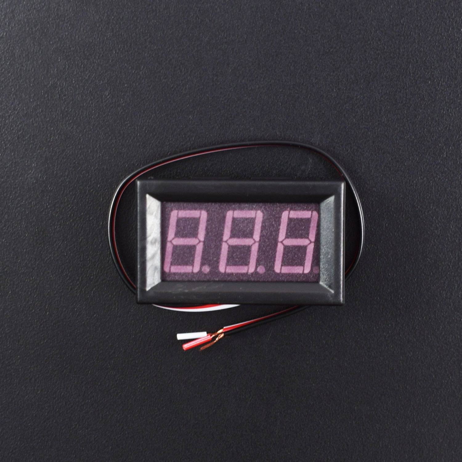 3 Wires Green Dc 0-30v LED Panel Digital Display Voltage Meter Voltmeter - RS447 - REES52