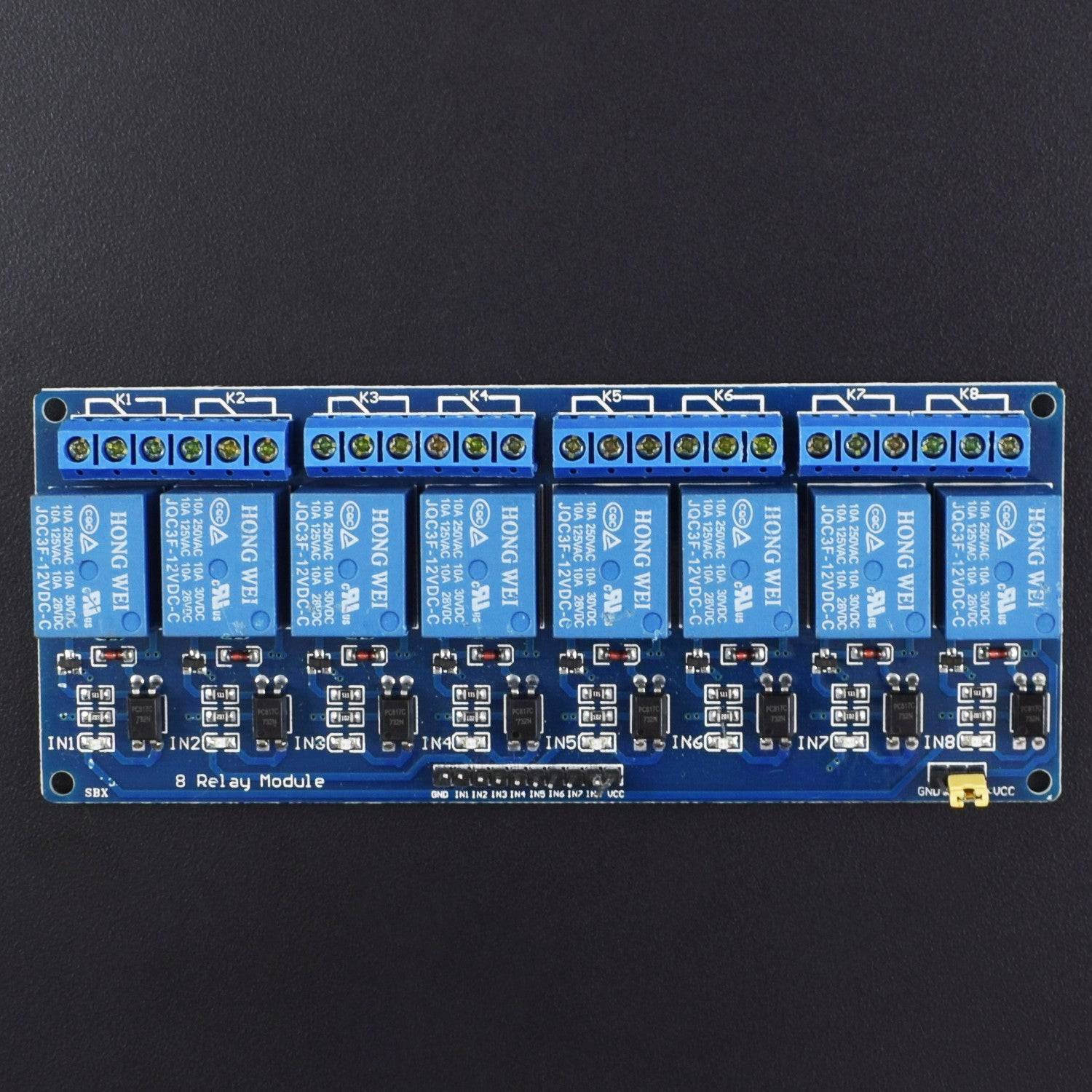 12V 8-Channel Relay Module Control Panel Plc – REES52