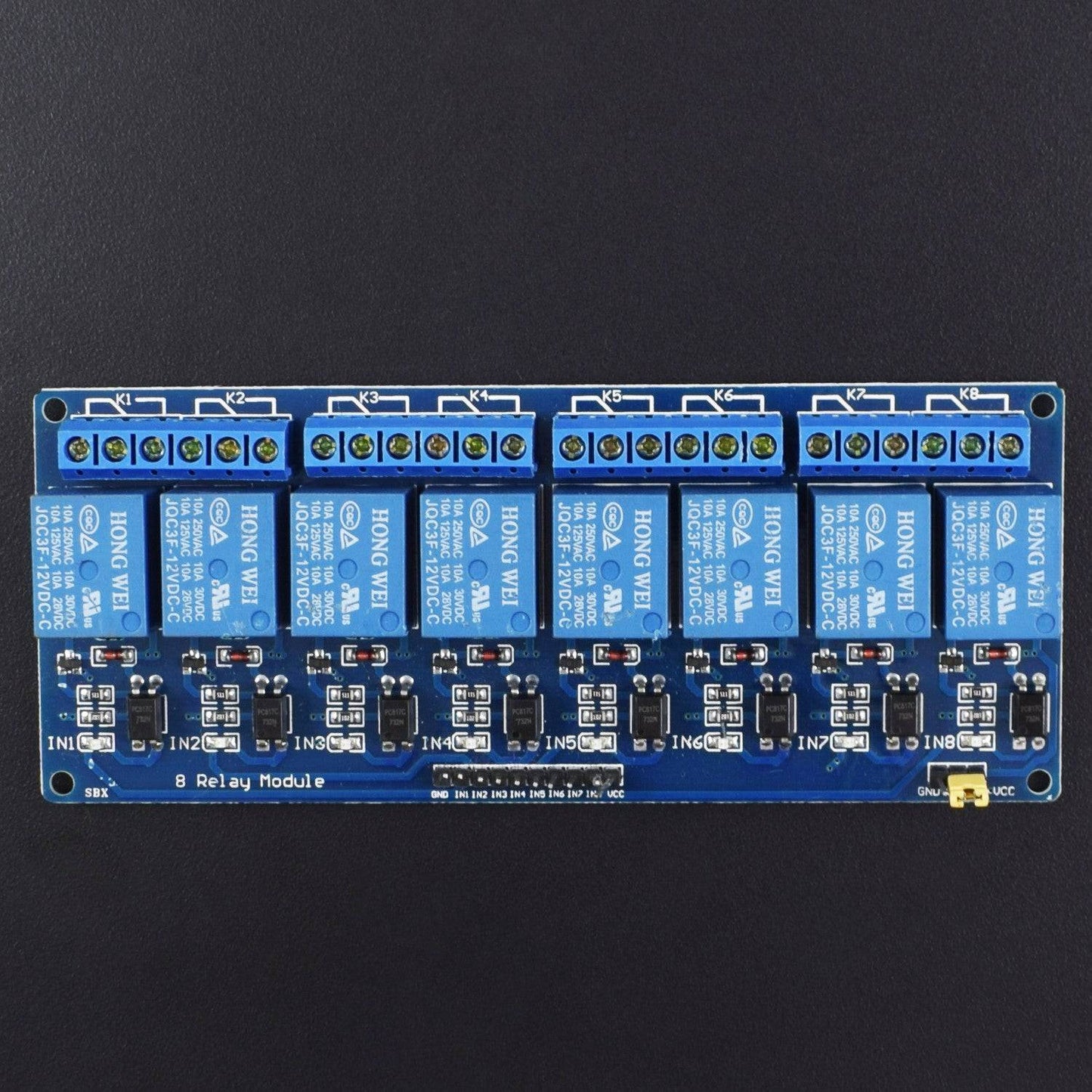 12V  8-Channel Relay Module Control Panel Plc  for Arduino Avr Arduino Raspberry Pi and Other Mcu - NA195 - REES52