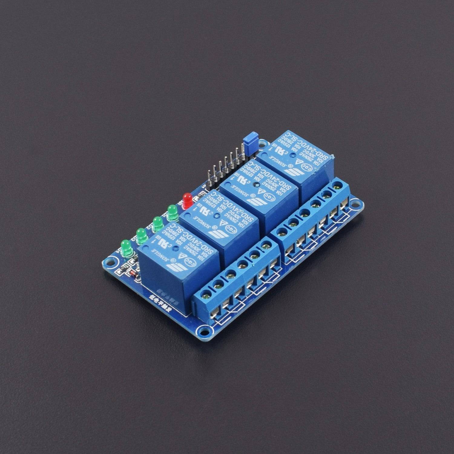 4-Channel Relay Module DC 24V with Optocoupler isolation H / L high / low Level Triger for Arduino -NA192 - REES52