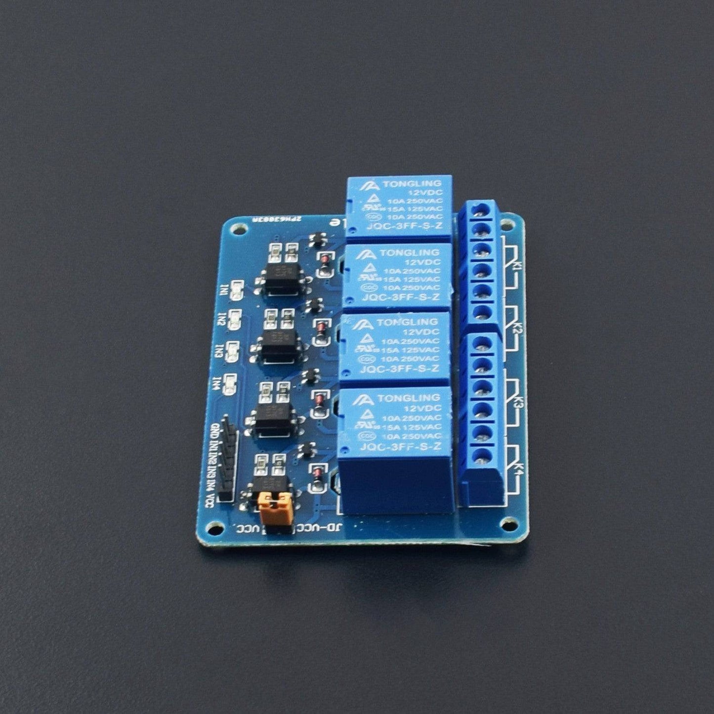 4 Channel DC 12V Relay Module with Optocoupler for PIC AVR DSP ARM Arduino - NA191 - REES52