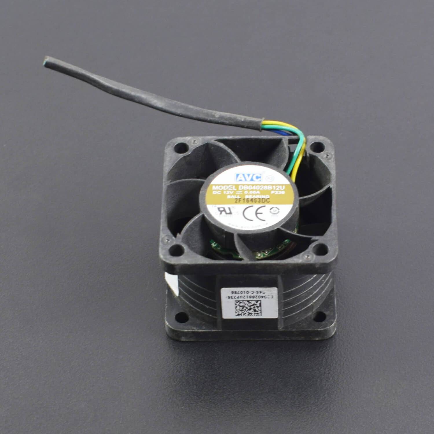 DB04028B12U 4CM 40mm x 28mm 12V 0.66A Speed: 4800RPM Wind: 102.09CFM 4Wire PWM CPU Cooling Fan-RS2076 - REES52