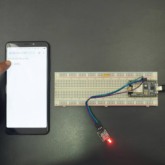 Display different colors using Mini Two Color using a  Server Application - KT608 - REES52