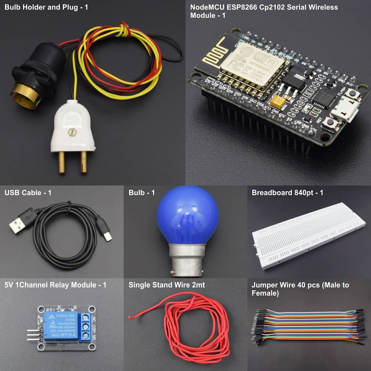 Turn Bulb ON/OFF using Relay Module with NodeMCU  via Server Application - KT609 - REES52