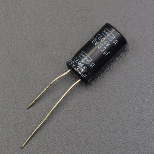 33UF 80V ALUMINUM ELECTROLYTIC RADIAL CAPACITOR- Pack of 5 - RS2016 - REES52