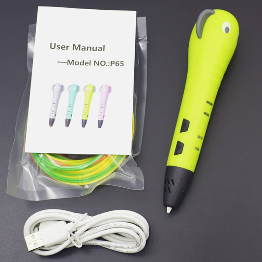 Ganesha 3D Pen For Kids/Adults/Children P65 3D Printing Pen For 3D Drawing Doodling, Arts, Crafts, Model (Green) - RS1727 - REES52
