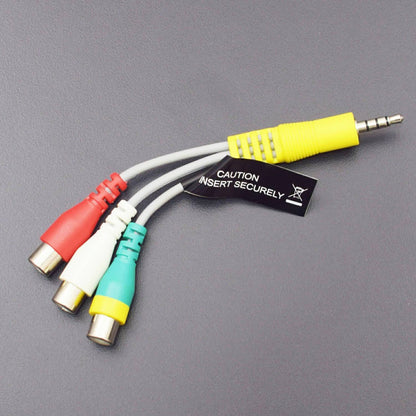 Brand New 3.5mm Male Plug to 3 RCA Female Audio Video AV Cable - RS1698 - REES52