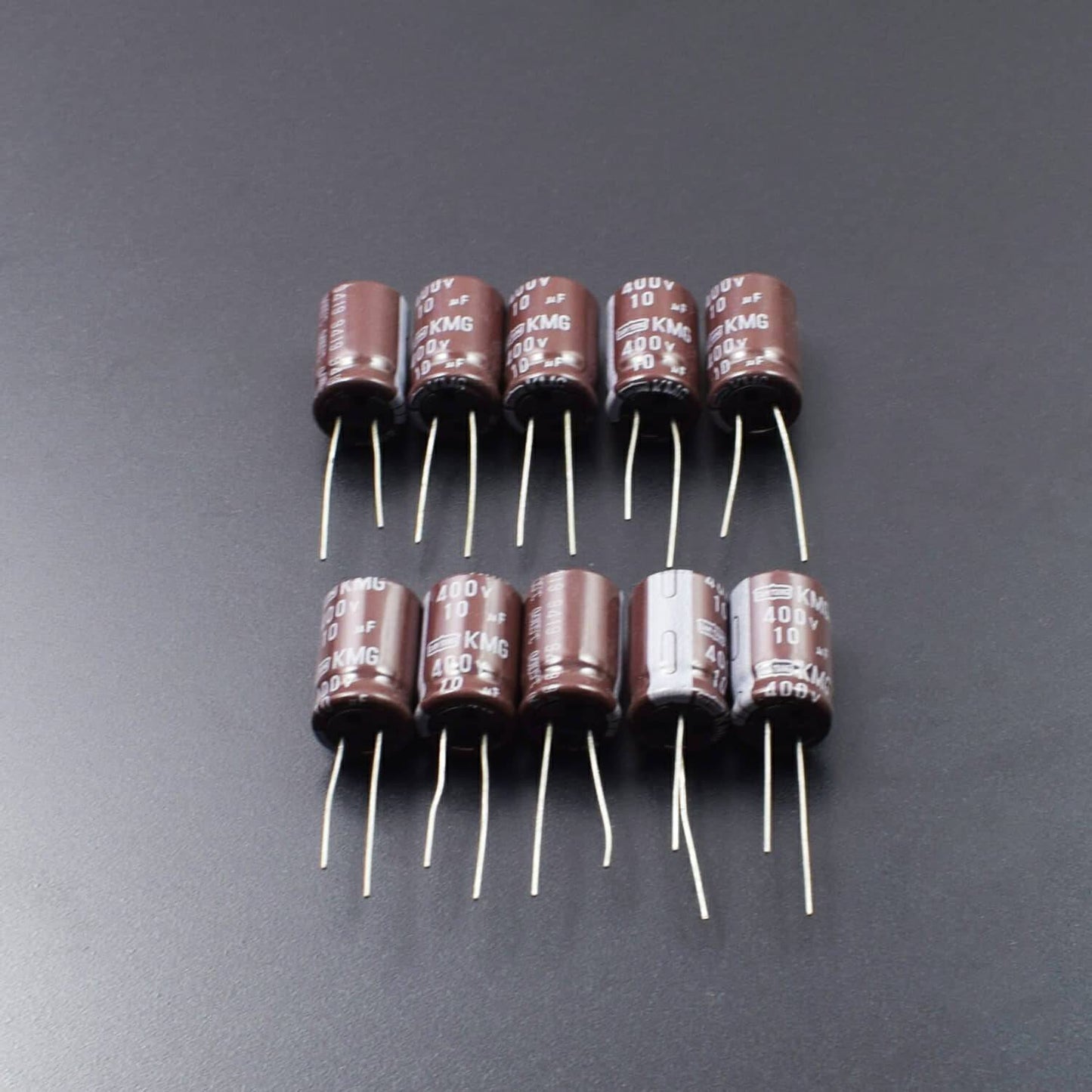 10uF 400V 105°C RoHS Radial Electrolytic Capacitor Aluminum (Pack of 5) -  RS2091