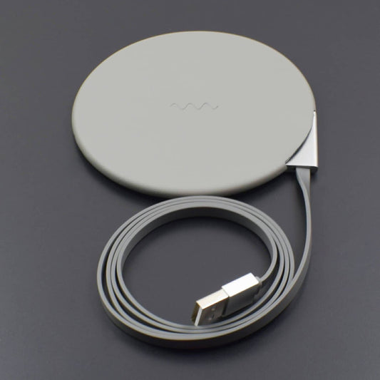 Gi Qi Wireless Charging Pad Soft Leather Cover Charger (Grey)  - RS2150 - REES52