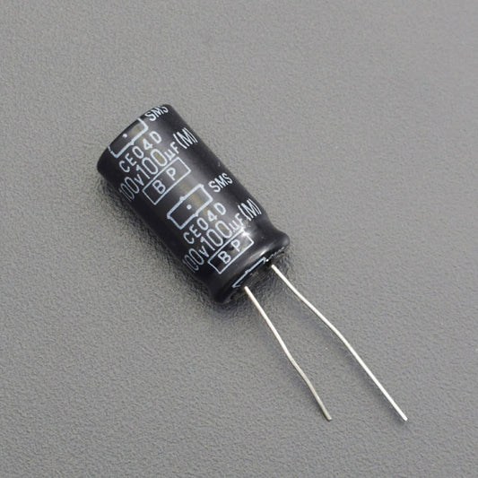 100uF 100V +105°C Aluminum Electrolytic Capacitors - Pack of 5 - RS2090 - REES52