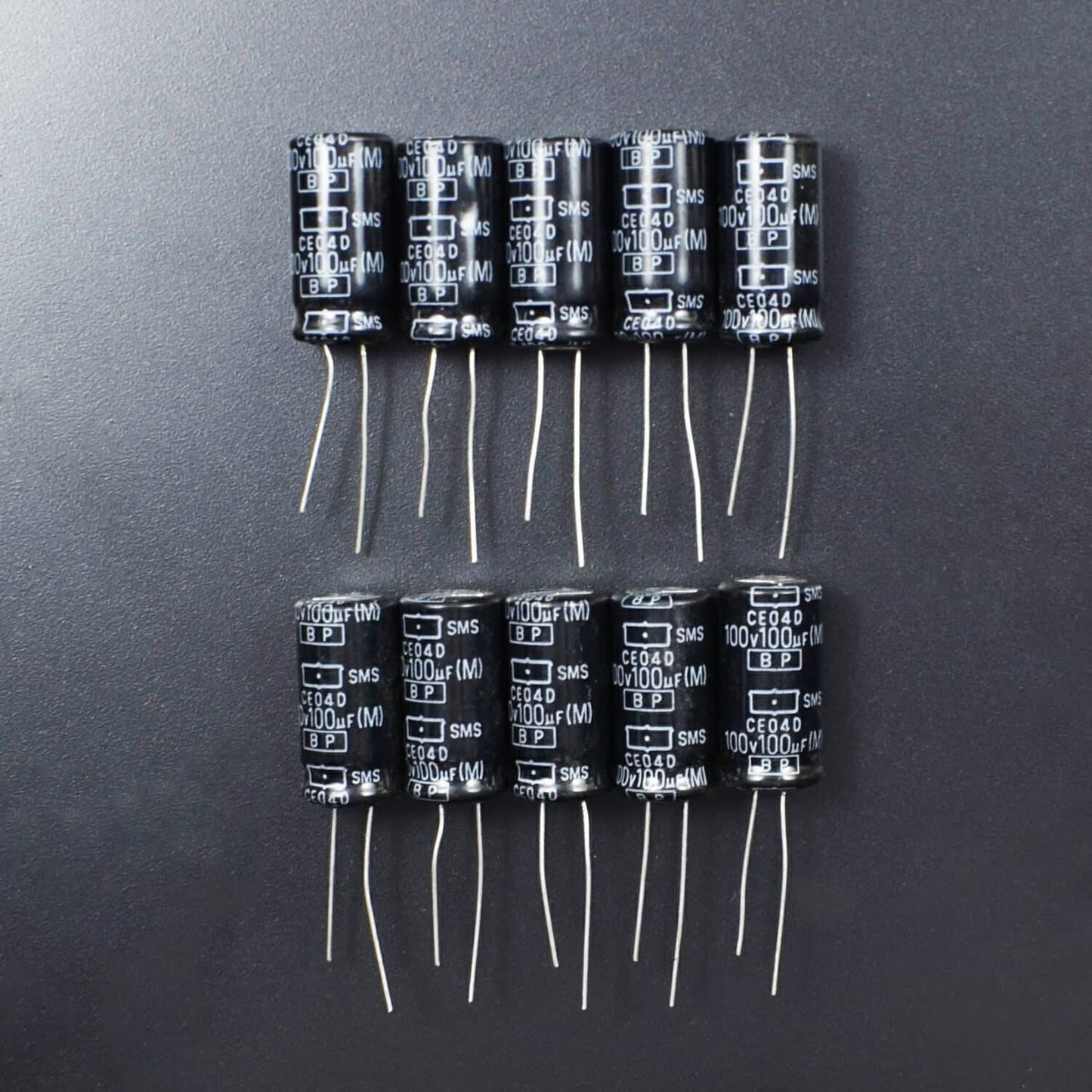 100uF 100V +105°C Aluminum Electrolytic Capacitors - Pack of 5 - RS2090 - REES52