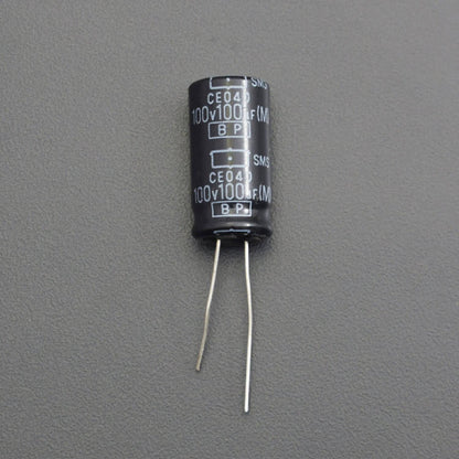 100uF 100V +105°C Aluminum Electrolytic Capacitors - Pack of 5 - RS2090 - REES52