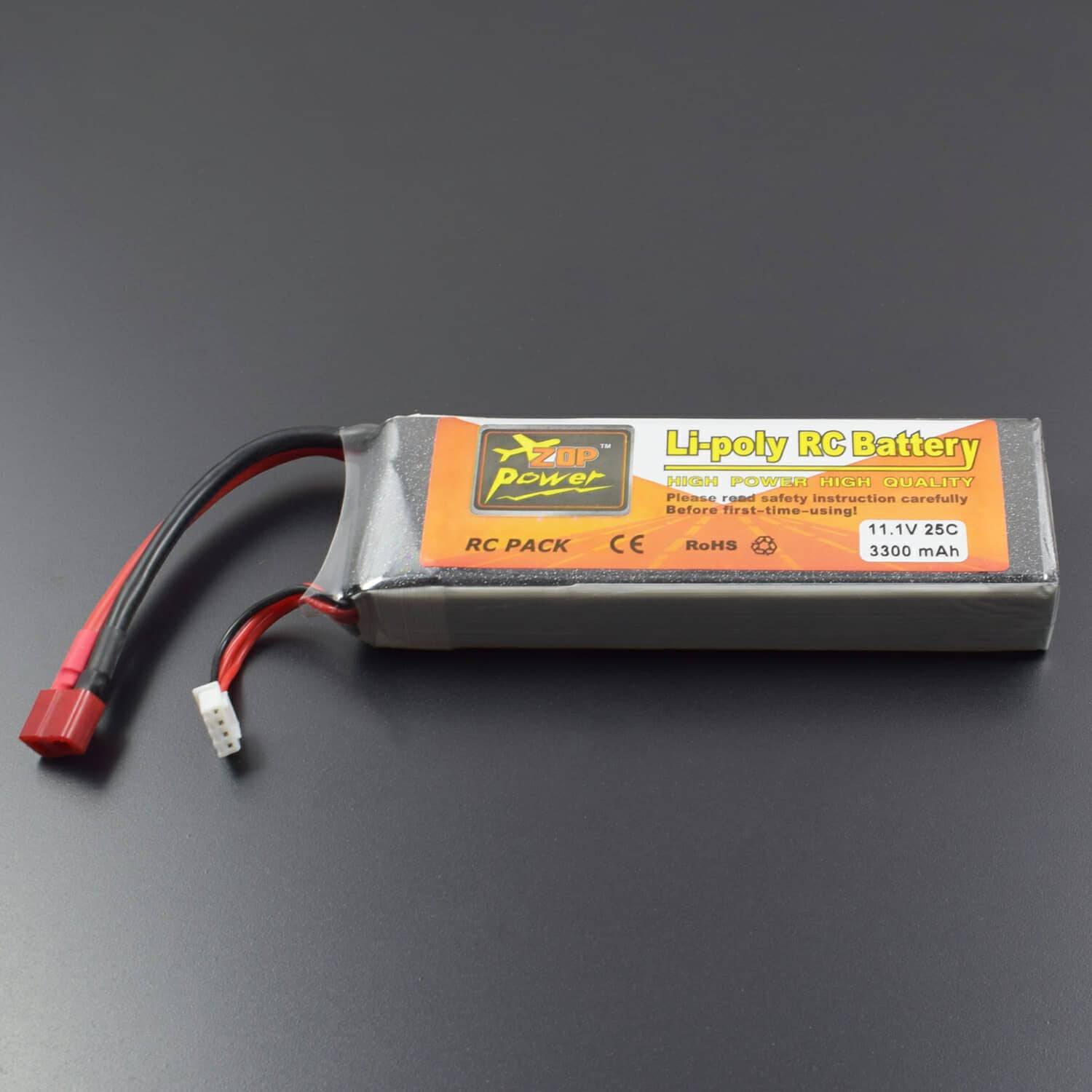 11.1v 3300mAh Lipo Battery 25c with Deans Plug for RC Drone