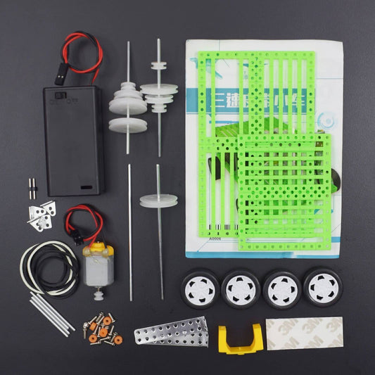 new pulley to slow down the car the student science experiments diy toys small suite of science and technology creative - RS2132 - REES52