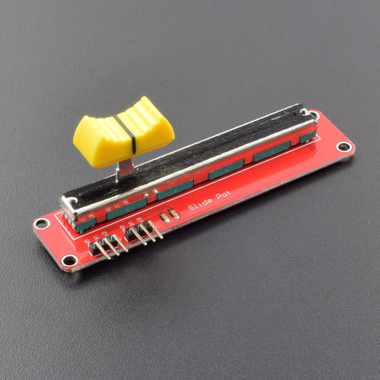 DC 3.3V/ 5V 10K Sliding Potentiometer Board Module Adjustable Slide Yellow - RC017 - REES52