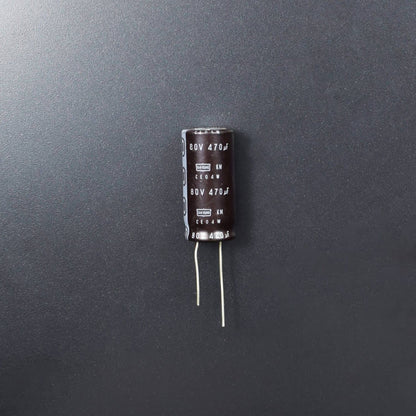 470uF 80V Aluminum Electrolytic Radial Capacitor - Pack of 5 - RS2093 - REES52