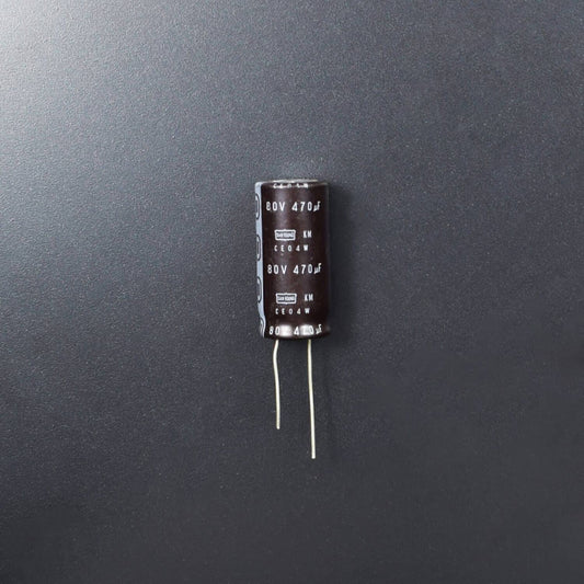 470uF 80V Aluminum Electrolytic Radial Capacitor - Pack of 5 - RS2093 - REES52