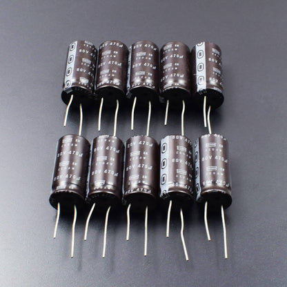 470uF 80V Aluminum Electrolytic Radial Capacitor - Pack of 5 - RS2093 - REES52