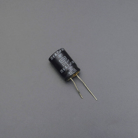 Capacitor 4.7uf 35V 85deg Radial Lead Electrolytic Capacitor - Pack of 5 - RS2094 - REES52