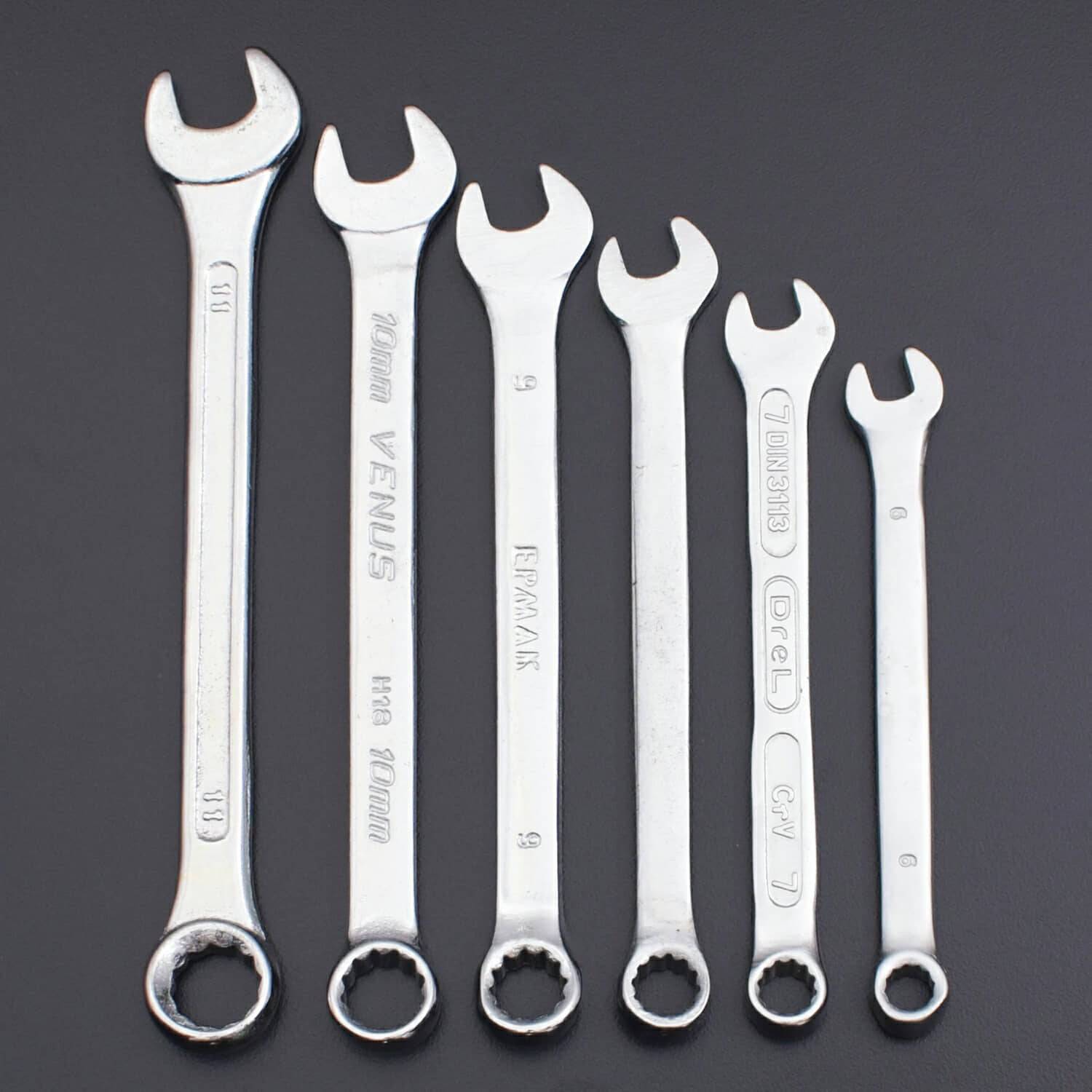 12pcs/Set Spanner Wrench Ratchet Ring Box Set Kit Mechanic Tool Car Garage - RS1094 - REES52